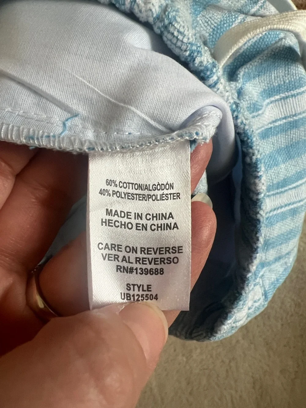 NEW Univibe Light Blue & White Striped Kids Shorts